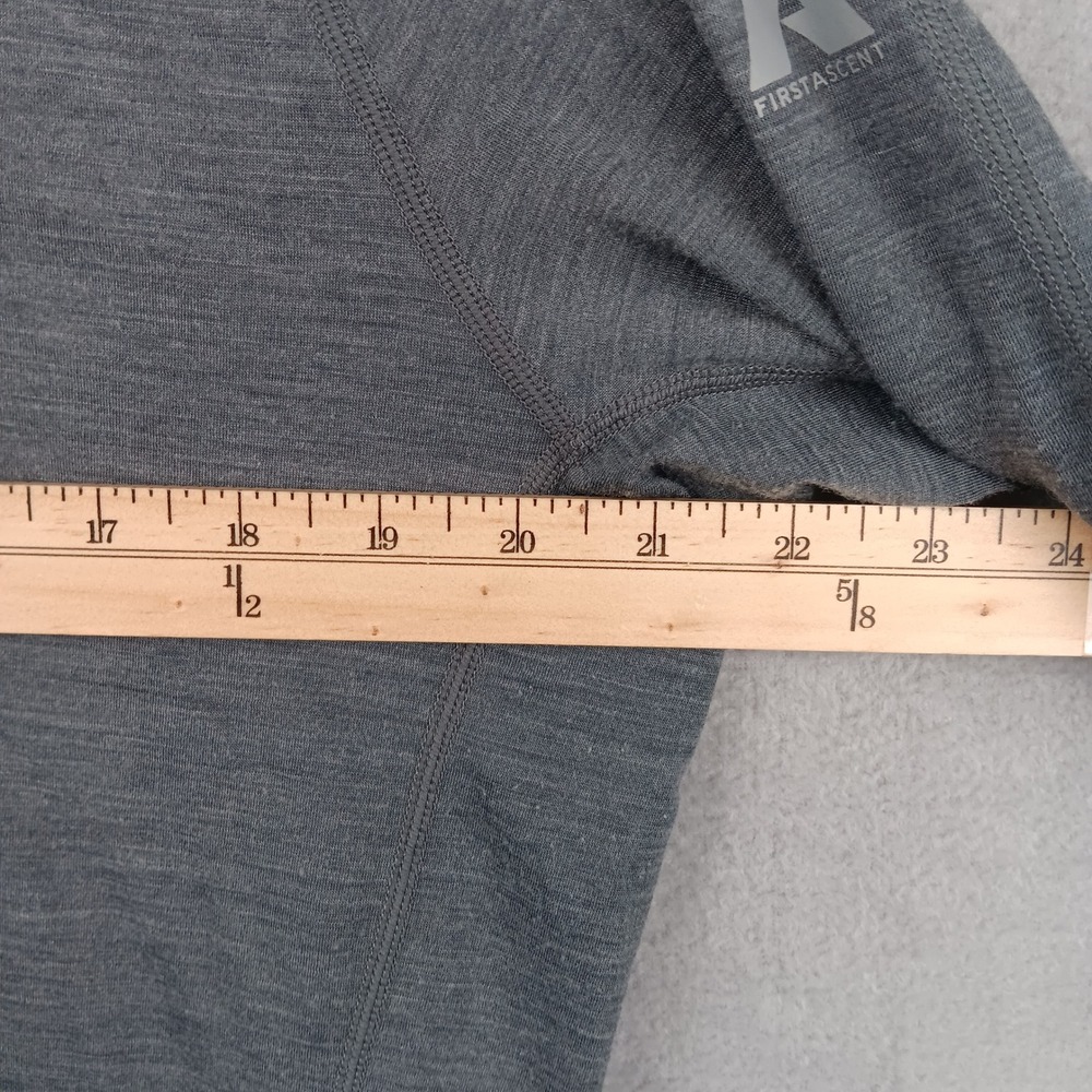 Eddie Bauer First Ascent Mens TL Gray Quarter Zip Long‎ Sleeve Base Layer Top - Picture 4 of 5